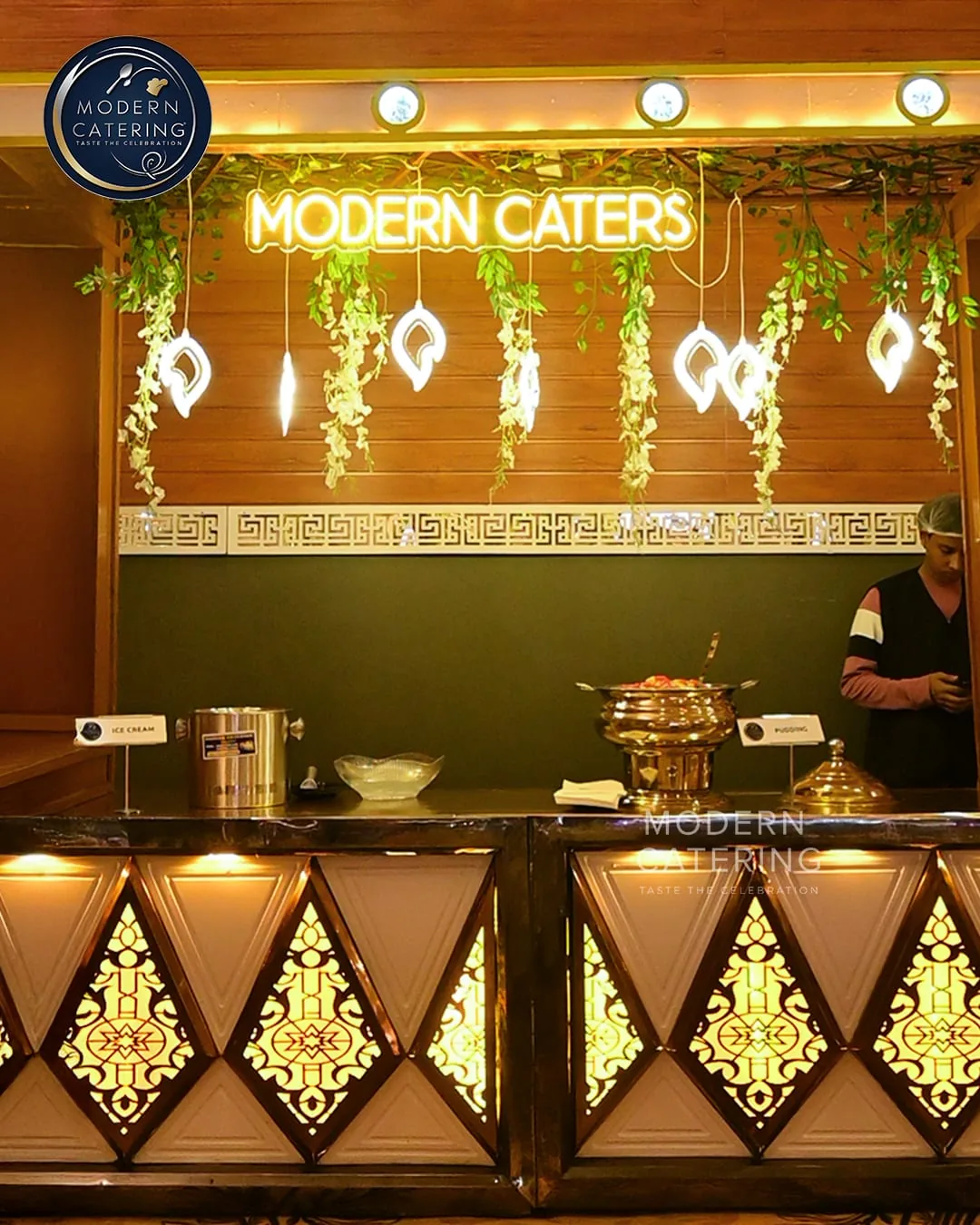 Modern Catering live counter setup