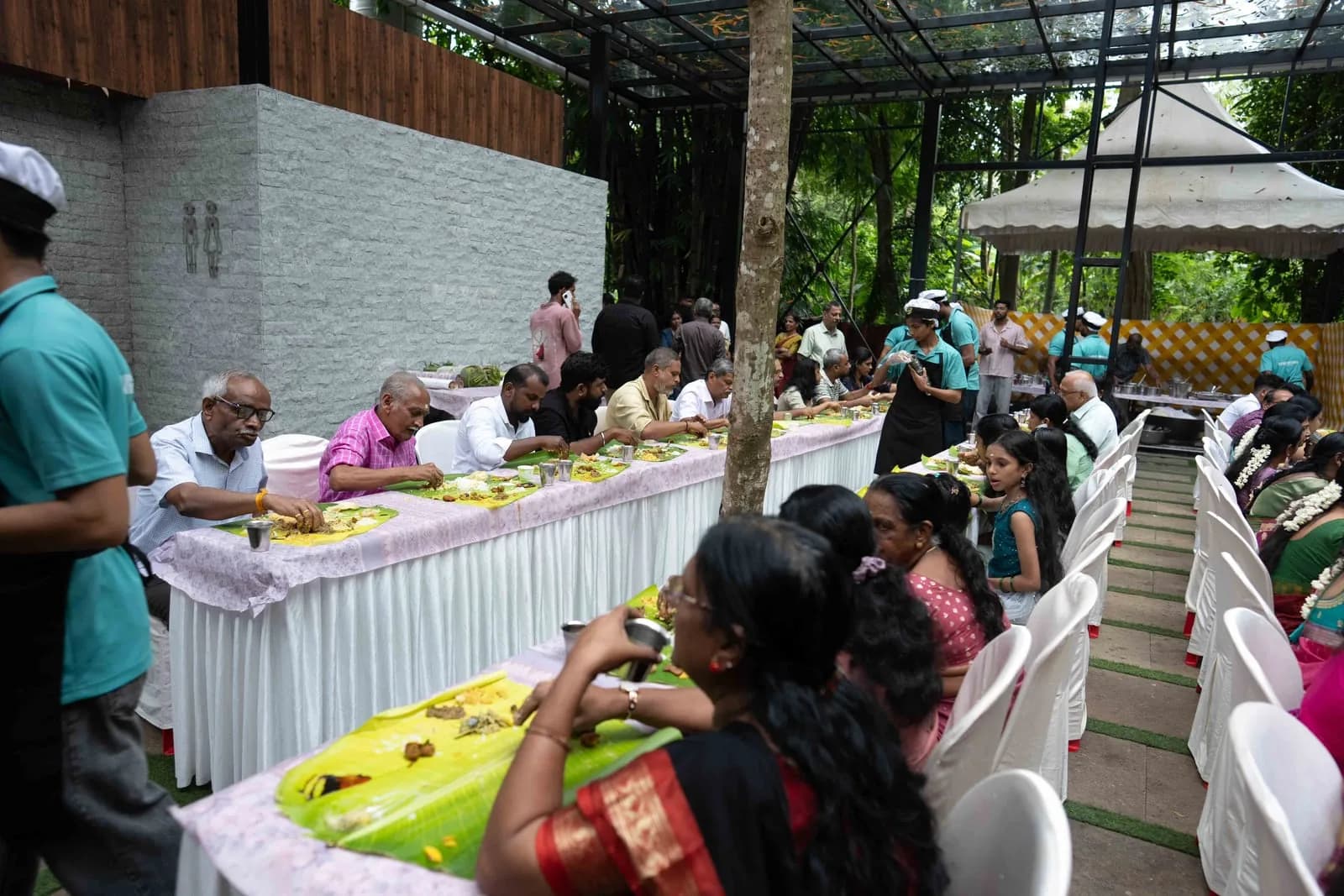 A full traditional feast laid out